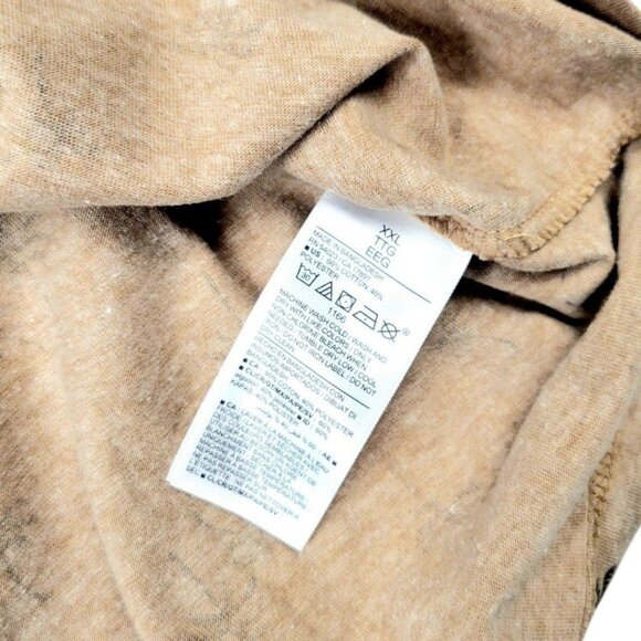 Men's XXL Old Navy Soft-Washed T-Shirt -Trendy Brown Hawaiian Palm Tree Design - Picture 12 of 12